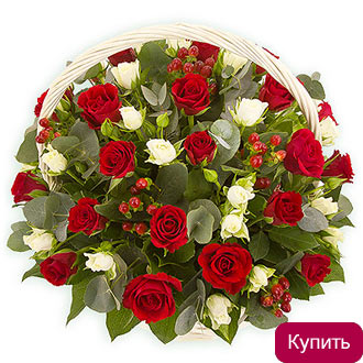 Корзина цветов в Томске
