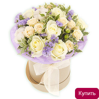 цветы в шляпной коробке в Томске