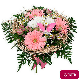 Букет с герберой Незнакомка